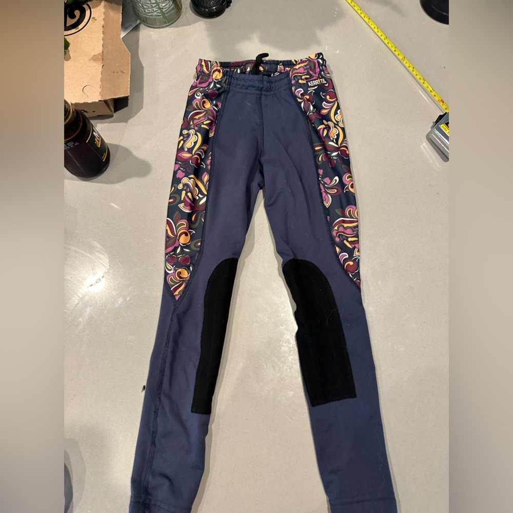 Kerrits Kids Leggings Floral Pattern riding equestrian breeches s small